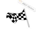 2x Checkered Flag Vinyl Decal Sticker Different colors & size for Cars/Bikes/Windows
