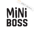 2x Mini Boss Vinyl Decal Sticker Different colors & size for Cars/Bikes/Windows