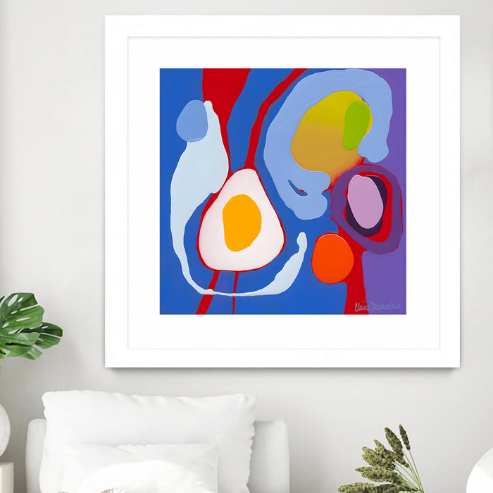 Matted and Framed White / 30 x 30 inches