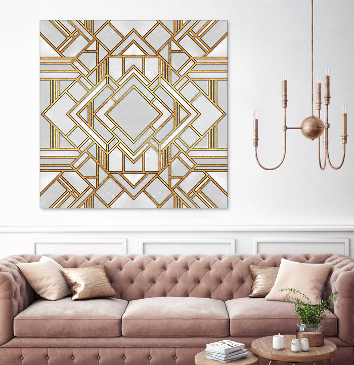 Art Deco 1 by Elisabeth Fredriksson on GIANT ART - white mixed media