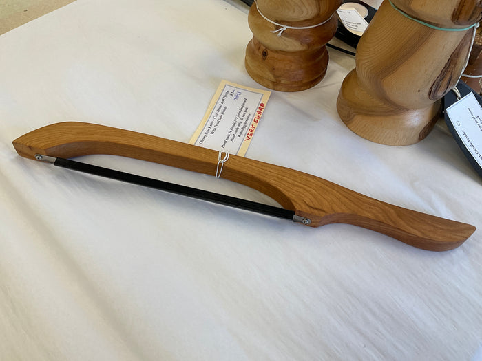 BOW KNIFE- cherry wood artisan made in NY Right & Left Handed