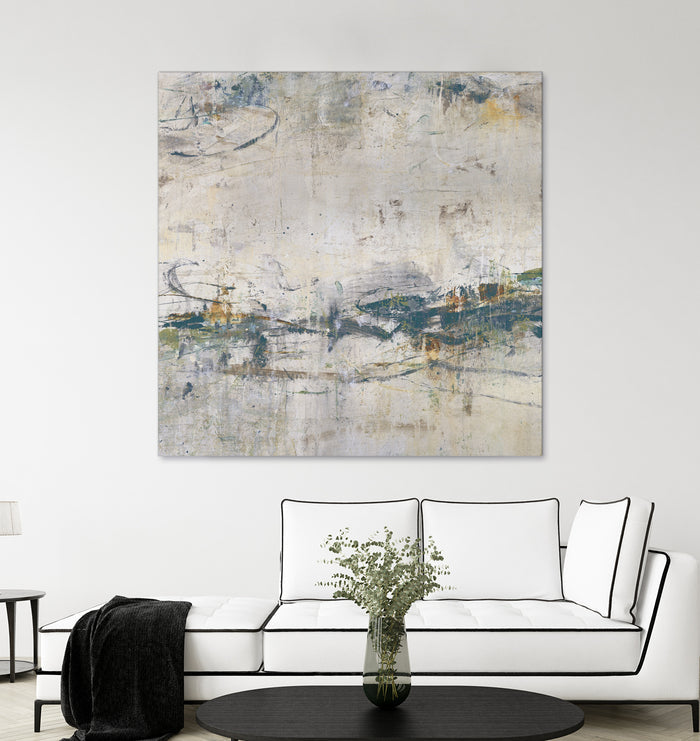 Broken Road IV by Daleno Art on GIANT ART - green abstract