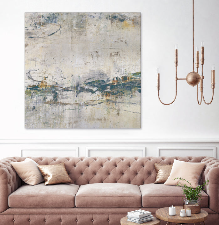 Broken Road IV by Daleno Art on GIANT ART - green abstract