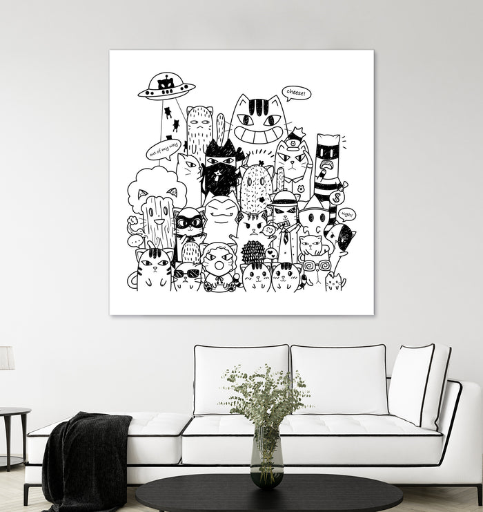 Cats Invasion by Diva Adiwijaya on GIANT ART - black character design