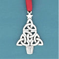 CELTIC TREE HOLIDAY ORNAMENT - Pewter