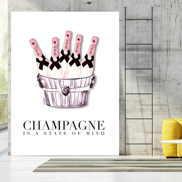 Champagne is A State of Mind by Mercedes Lopez Charro on GIANT ART