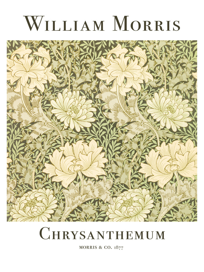 Chrysanthemum by William Morris on GIANT ART - typography flowers and plants typography