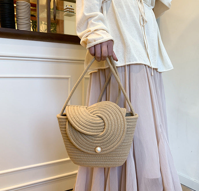 CL1627 - Woven Cotton Rope Bag