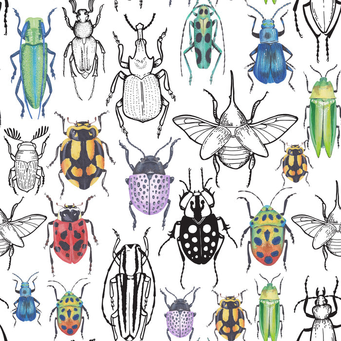 Colorful bugs by Maria Bakueva on GIANT ART - white mixed media