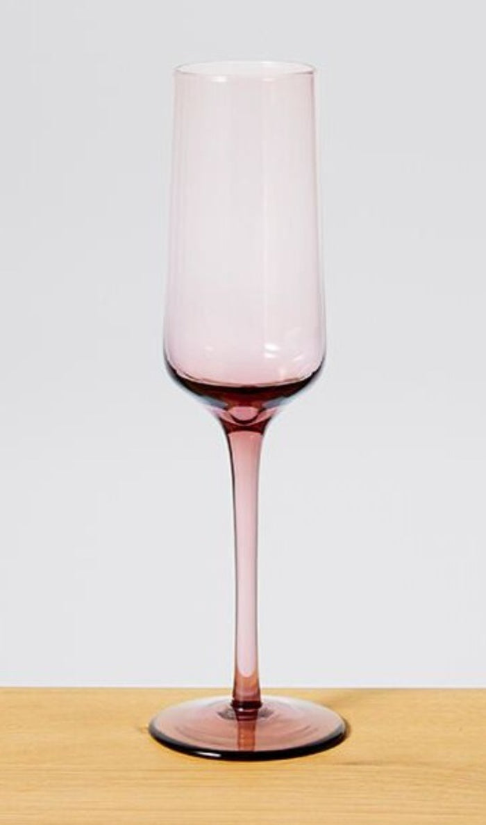 Coloured Stem Champagne Flutes