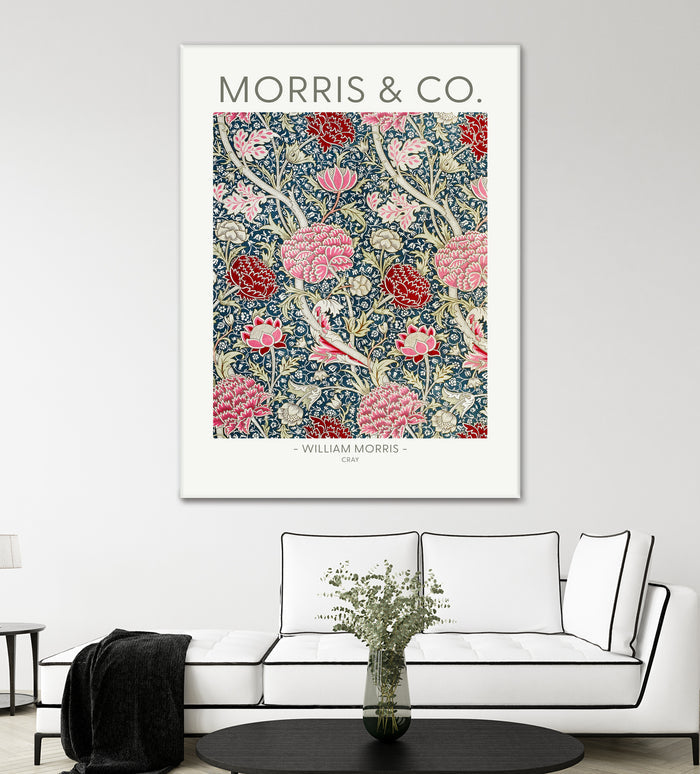 Cray by william Morris on GIANT ART - red botanical william morris