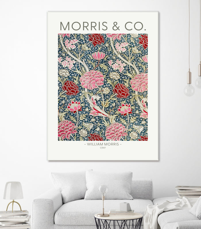 Cray by william Morris on GIANT ART - red botanical william morris