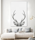 Deer Portrait by Justinas Jokubauskas on GIANT ART - black photo manipulation