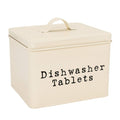 Dishwasher Tablet Canister- Cream
