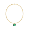 Enewton Reflections Emerald Green Crystal Birthstone Bracelet – 2mm 14kt Gold-Filled
