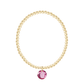 Enewton Reflections Pink Crystal Birthstone Bracelet – 3mm 14kt Gold-Filled