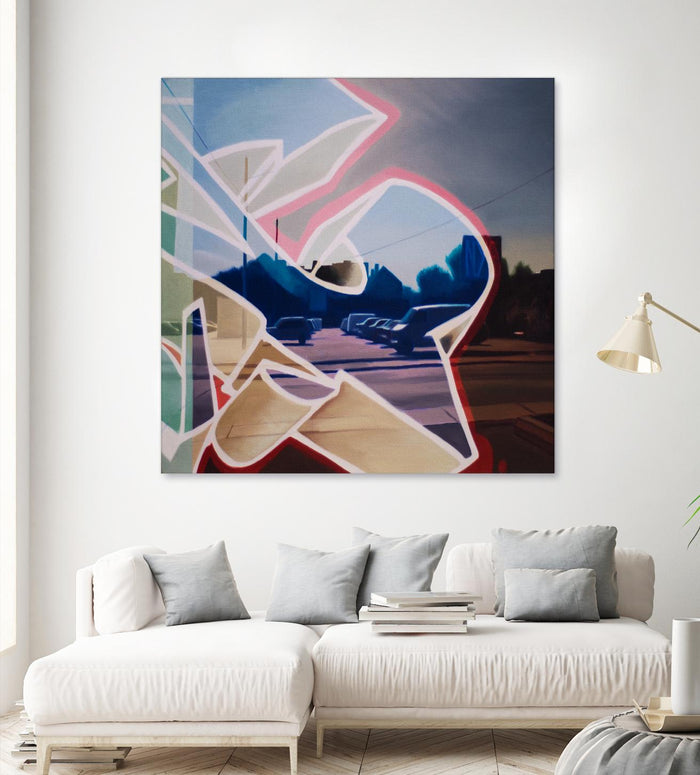 False Future by James Nye on GIANT ART - beige street art graffiti