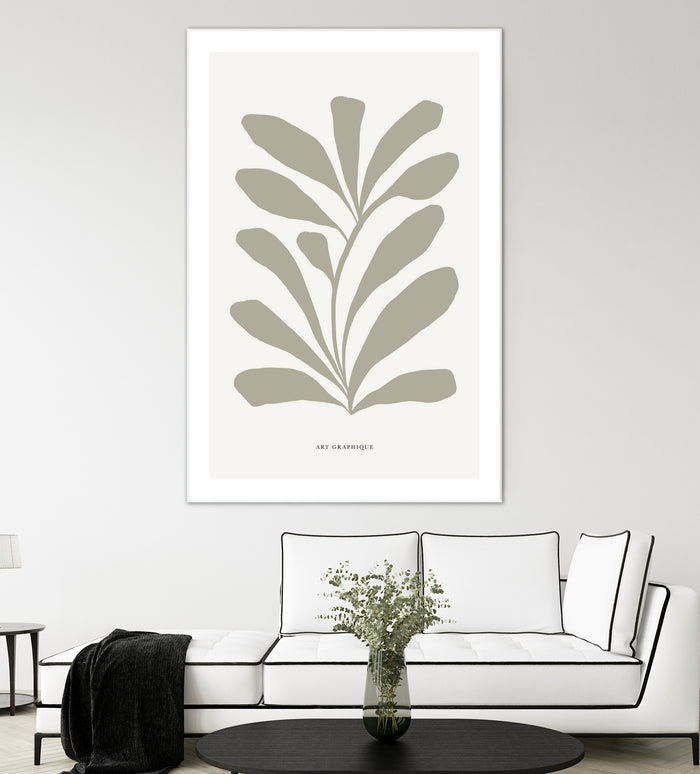 Floraison by M Studio on GIANT ART - beige scandinavian flowers