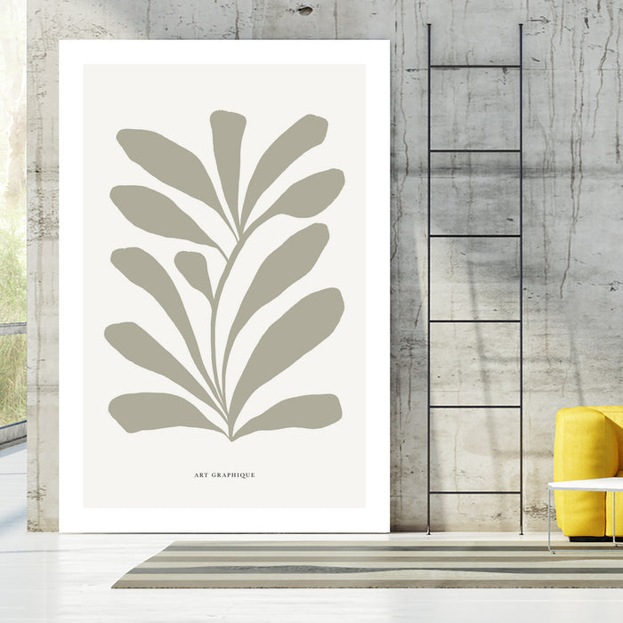 Floraison by M Studio on GIANT ART - beige scandinavian flowers