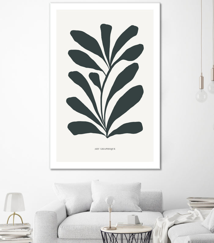 Flowers II by M Studio on GIANT ART - beige scandinavian