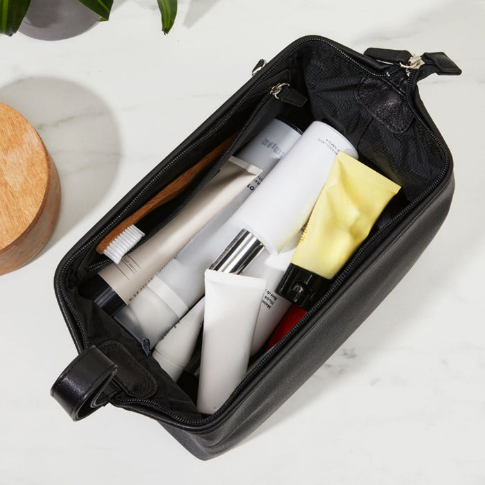 Framed Toiletry Bag Black Oil