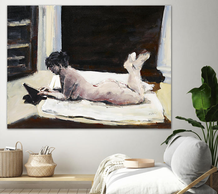 Gidas by Jacques Clement on GIANT ART - pink artistes du québec bed