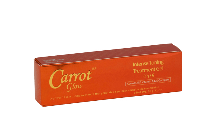 Glow - Carrot Glow Intense Toning Treatment Gel With Carrot Oil & Vitamin A, K & E complex - ShanShar Beauty : The world of beauty.