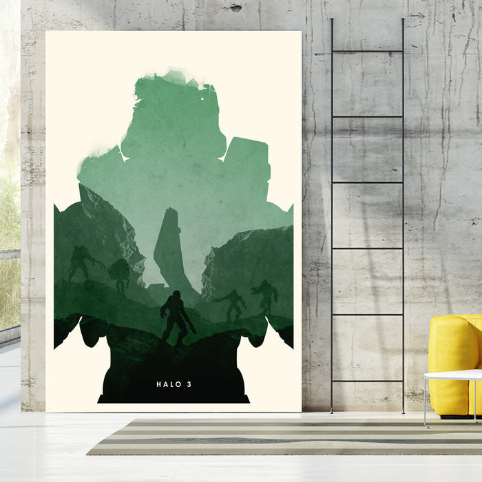 Halo 3 by Ryan Ripley on GIANT ART - green character design