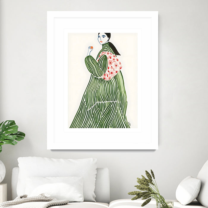Matted and Framed White / 20 x 24 inches