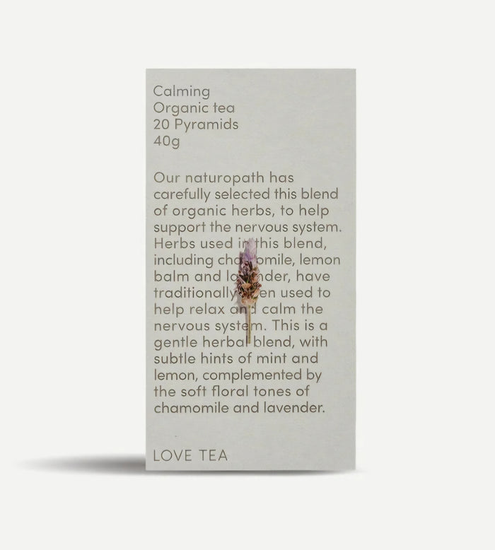 LOVE TEA Calming Pyramid Tea Bags