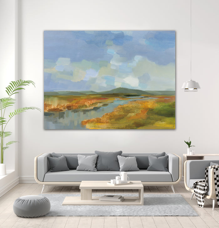 Meanders by Silvia Vassileva on GIANT ART - blue