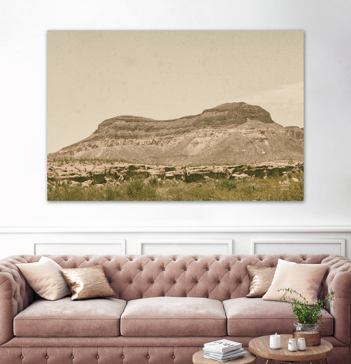 Mountainous III by Nathan Larson on GIANT ART - brown