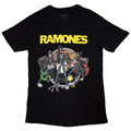 RAMONES - CARTOON BAND - T-Shirt Black