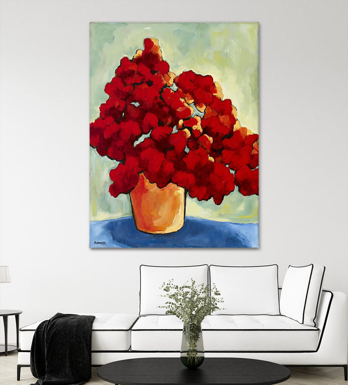 Red Blake by Bram Rubinger on GIANT ART - red flowers bouquet