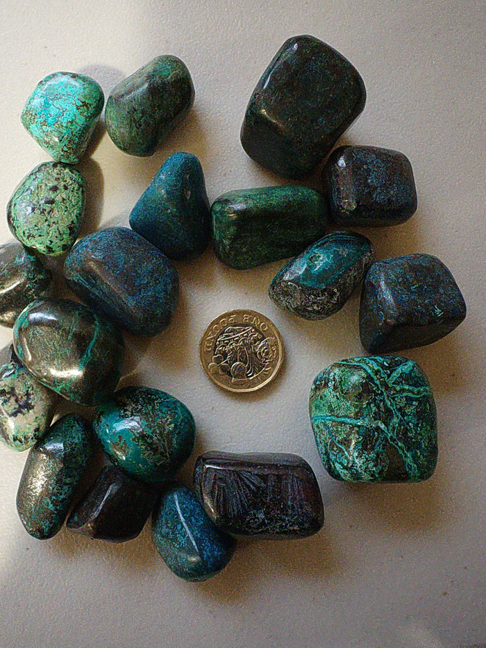 Shattuckite Tumblestone | AA Grade XLarge | Crystal of Intuition, Truth & Psychic Clarity