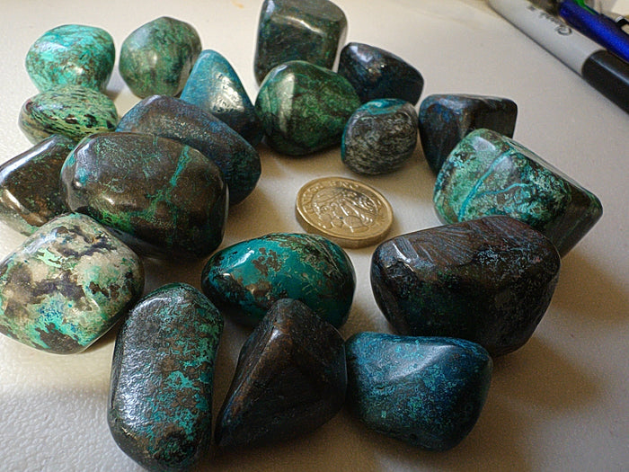 Shattuckite Tumblestone | AA Grade XLarge | Crystal of Intuition, Truth & Psychic Clarity