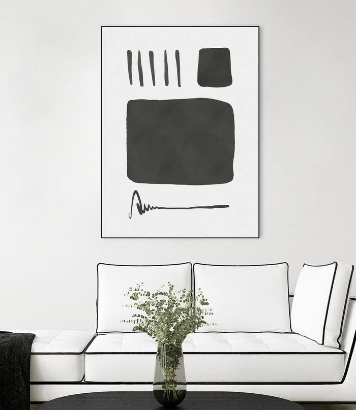 Square mind by M Studio on GIANT ART - white