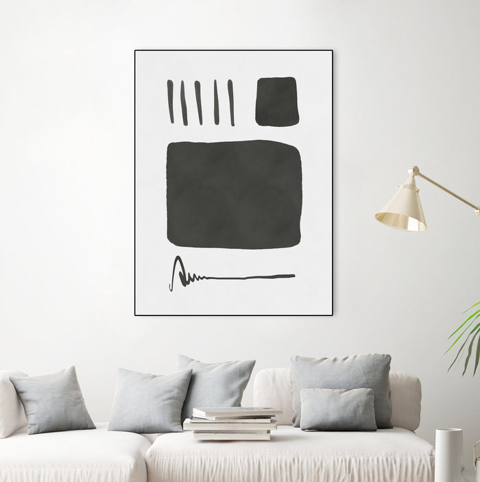 Square mind by M Studio on GIANT ART - white