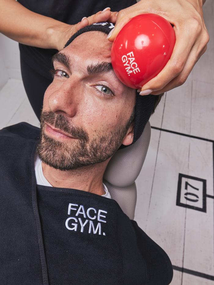 a man getting a face lift