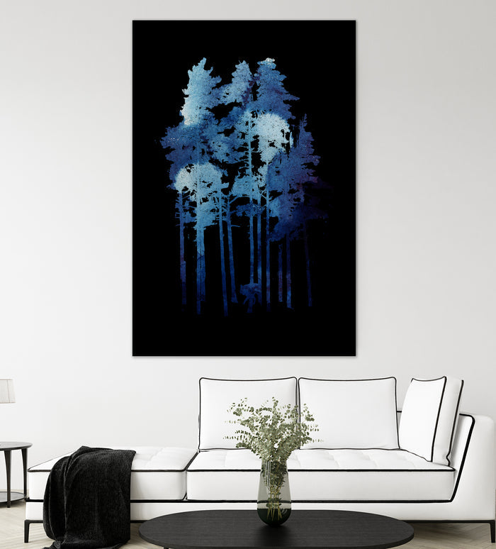 Winter wolf by Robert Farkas on GIANT ART - blue digital painting